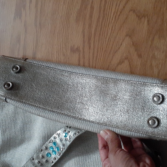 THE SAK studded hobo bag leather trim - Picture 6 of 10